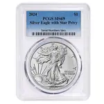 Default 2024 (P) Star Privy 1 oz Silver American Eagle PCGS MS 69