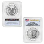 2024-S Morgan and Peace Silver Dollar Reverse Proof 2-Coin Set PCGS PF 69 FS