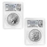 Default 2024-S Morgan and Peace Silver Dollar Reverse Proof 2-Coin Set PCGS PF 69 FS (Morgan/Peace)