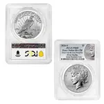 2024-S Morgan and Peace Silver Dollar Reverse Proof 2-Coin Set PCGS PF 69 FS (Morgan/Peace)