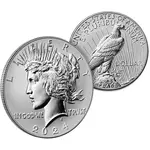 2024-S Morgan and Peace Silver Dollar Reverse Proof 2-Coin Set (w/Box & COA)