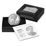 2024-W 1 oz Proof Silver American Eagle (w/Box & COA)