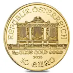 2025 1/10 oz Austrian Gold Philharmonic Coin BU