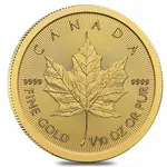 Default 2025 1/10 oz Canadian Gold Maple Leaf $5 Coin BU (Sealed)