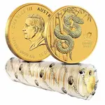 2025 1/10 oz Gold Lunar Snake BU Australia Perth Mint