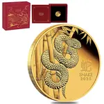 Default 2025 1/10 oz Proof Gold Lunar Snake Australian Perth Mint