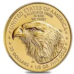 2025 1/2 oz Gold American Eagle $25 Coin BU