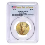 Default 2025 1/2 oz Gold American Eagle PCGS MS 70 FDOI