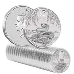 2025 1/2 oz Silver Lunar Snake BU Australian Perth Mint