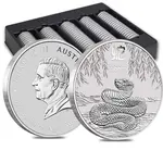 2025 1/2 oz Silver Lunar Snake BU Australian Perth Mint