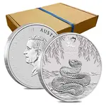 2025 1/2 oz Silver Lunar Snake BU Australian Perth Mint