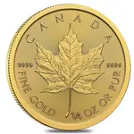 2025 1/4 oz Canadian Gold Maple Leaf $10 Coin BU (Sealed)