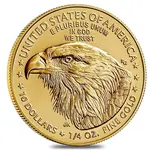 2025 1/4 oz Gold American Eagle $10 Coin BU