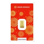 2025 1 Gram Argor Heraeus Lunar Snake Gold Bar (in Assay)