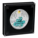 2025 1 Kilo Proof Colorized Silver Lunar Snake Gold Privy Perth Mint