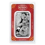 2025 1 oz Asahi Lunar Snake Silver Bar .999 Fine (in Assay)