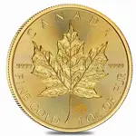 Default 2025 1 oz Canadian Gold Maple Leaf $50 Coin BU