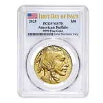 Default 2025 1 oz Gold American Buffalo PCGS MS 70 FDOI