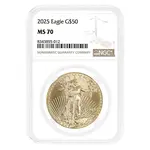 Default 2025 1 oz Gold American Eagle NGC MS 70