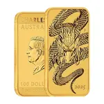 Default 2025 1 oz Gold Australian Dragon Rectangular Coin Bar $100 BU