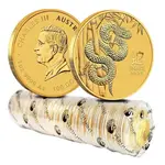 2025 1 oz Gold Lunar Snake BU Australian Perth Mint