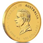 2025 1 oz Gold Pillar Dollar Australian Proclamation 225th Ann Coin BU .9999 Fine