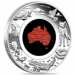 2025 1 oz Proof Silver Great Southern Land Snakeskin Jasper Coin Perth Mint