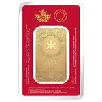 2025 1 oz RCM Lunar Snake Gold Bar .9999 Fine (in Assay)