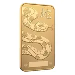 2025 1 oz RCM Lunar Snake Gold Bar .9999 Fine (in Assay)