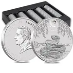 2025 1 oz Silver Lunar Snake BU Australian Perth Mint