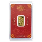 2025 2.5 Gram Asahi Lunar Snake Gold Bar .9999 Fine (in Assay)