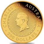 2025 2 oz Proof Gold Great Southern Land Blue Lepidolite Coin Perth Mint
