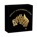 2025 2 oz Proof Gold Great Southern Land Blue Lepidolite Coin Perth Mint