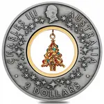 2025 2 oz Santa's Workshop Silver Coin Perth Mint