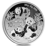 Default 2025 30 gram Chinese Silver Panda 10 Yuan BU