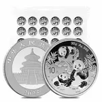 2025 30 gram Chinese Silver Panda 10 Yuan BU