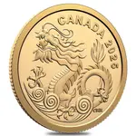 2025 Canada 1/20 oz Water Dragon Proof Gold Coin .9999 Fine