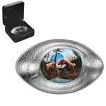 2025 Canada 1 oz Dinosaur Eye Shaped Silver Coin