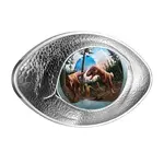 2025 Canada 1 oz Dinosaur Eye Shaped Silver Coin
