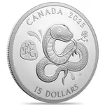 2025 Canada 1 oz Silver Lunar Year of The Snake Coin