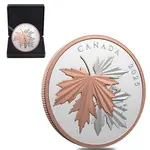 Default 2025 Canada 10 oz Gleaming Maple Leaves Silver Coin .9999 Fine