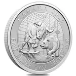 Default 2025 Canada 2 oz Bull and Bear Silver Coin .9999 Fine BU