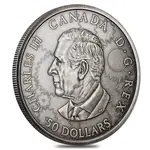 2025 Canada 3 oz Whimsical Tale Steam Locomotive Antiqued Silver Coin