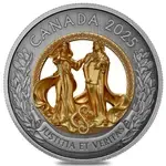 2025 Canada 4.6 oz Allegories of Justice and Truth Silver Coin