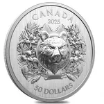 2025 Canada 70 Gram Heraldic Bear Silver Coin .9999 Fine