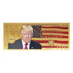 2025 Donald J. Trump 100 Milligram 24K Gold Aurum Presidential Bill