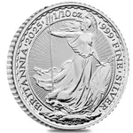 2025 Great Britain 1/10 oz Silver Britannia BU