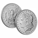 2025 Morgan and Peace Silver Dollar 2-Coin Set PCGS MS 70 FS