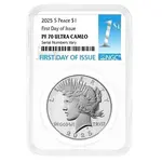 2025 Peace Silver Dollar Proof Coin NGC PF 70 FDOI