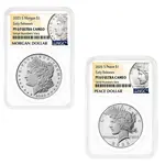 Default 2025-S Morgan and Peace Silver Dollar Proof 2-Coin Set NGC PF 69 ER (Morgan/Peace)